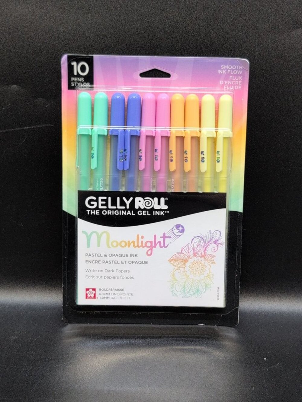 Sakura Gelly Roll Moonlight 10 Pastel & Opaque Gel Pens Multicolor
